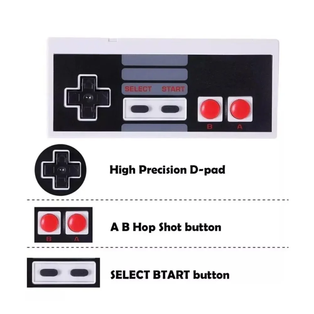 Nintendo NES Original Console Wired Controllers Remote Bundle of 2